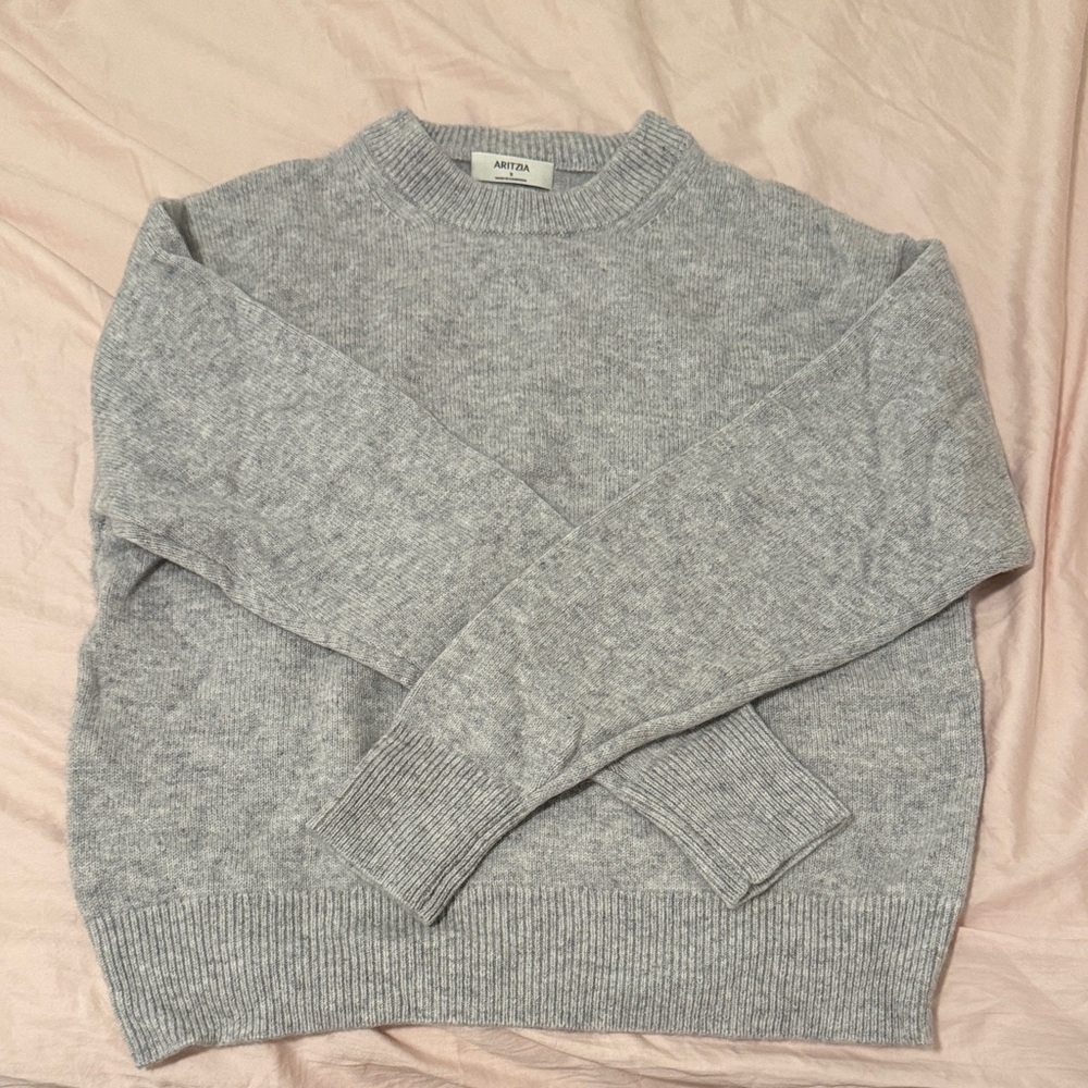 Aritzia Heathered Grey Crewneck Sweater